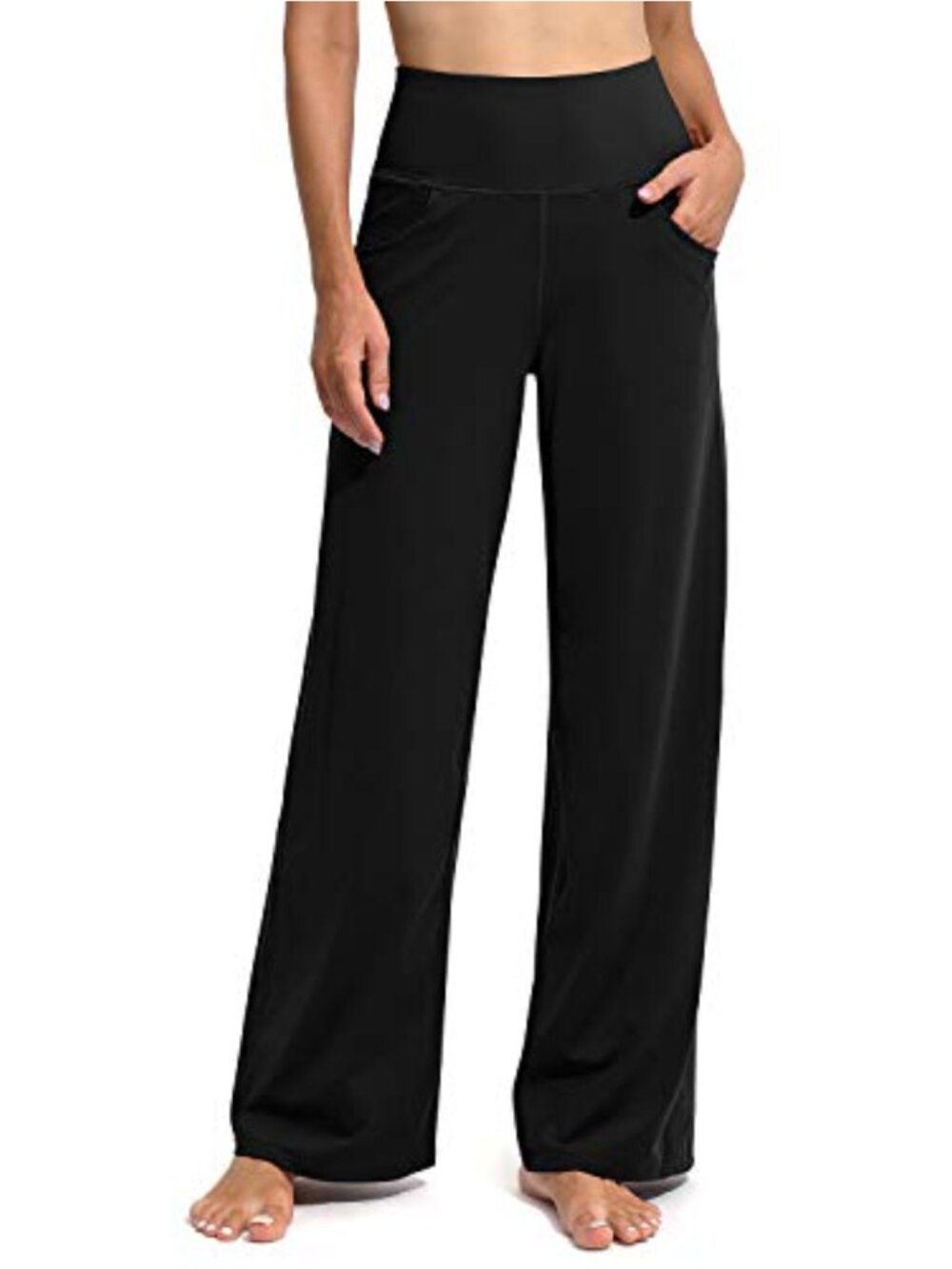 Women's Wide Leg Yoga Pants High Waist with Pockets